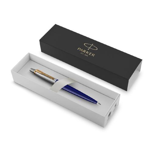 Шариковая ручка Parker Jotter K160, цвет: Blue/GT, стержень: M, цвет чернил: blue; - купить необычные подарки в Воронеже