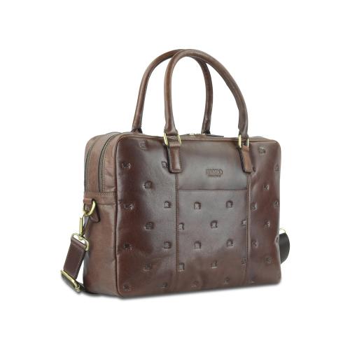Сумка Mano Don Leon, натуральная кожа в коричневом цвете, 42 х 30 х 11; - купить необычные сувениры в Воронеже