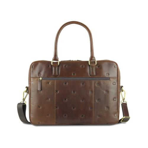 Сумка Mano Don Leon, натуральная кожа в коричневом цвете, 42 х 30 х 11; - купить необычные подарки в Воронеже