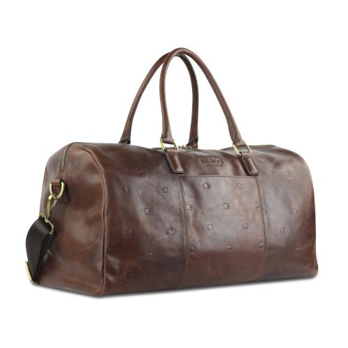 Сумка дорожная Mano Don Leon, натуральная кожа в коричневом цвете; - купить необычные сувениры в Воронеже