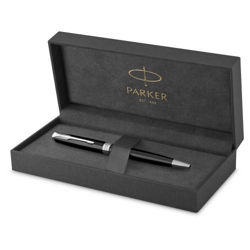 Ручка шариковая Parker Sonnet Core Black Lacquer CT; - купить именные сувениры в Воронеже