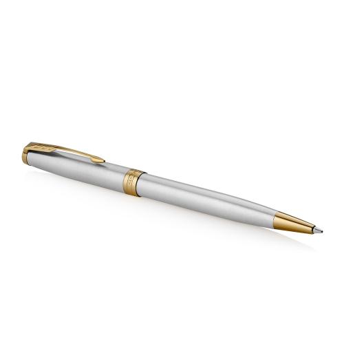 Ручка шариковая Parker Sonnet Core Stainless Steel GT; - купить необычные подарки в Воронеже
