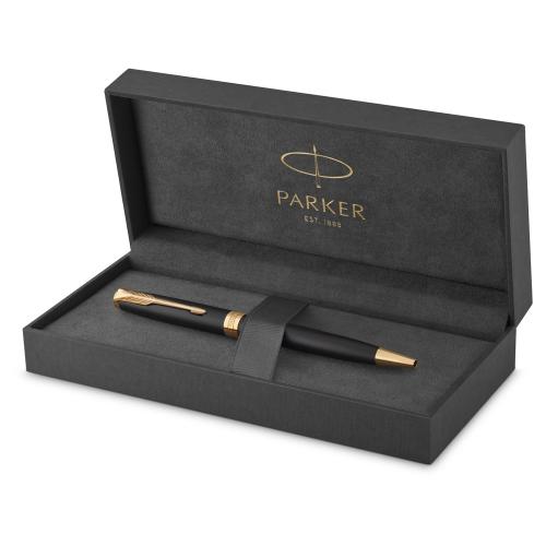 Ручка шариковая Parker Sonnet Core Matte Black GT; - купить необычные сувениры в Воронеже