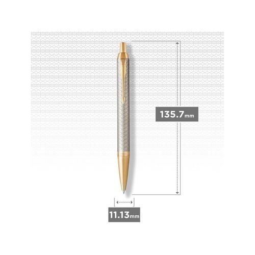 Шариковая ручка Parker IM Premium Warm Silver ; - купить подарки с логотипом в Воронеже