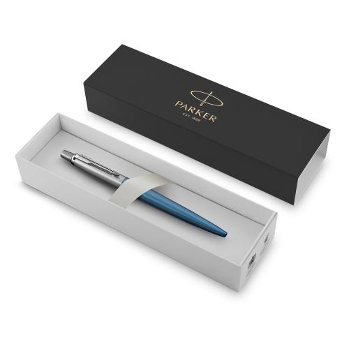 Шариковая ручка Parker Jotter Essential, Waterloo Blue CT; - купить необычные подарки в Воронеже