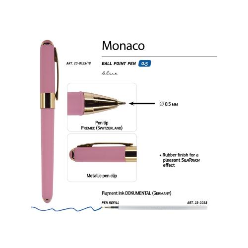 Ручка пластиковая шариковая Monaco, 0,5мм, синие чернила; - купить необычные сувениры в Воронеже