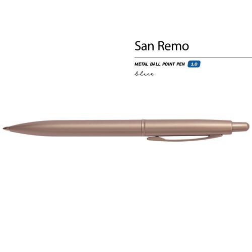 Ручка металлическая шариковая San Remo; - купить необычные подарки в Воронеже