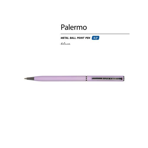 Ручка шариковая автоматическая BrunoVisconti® PALERMO цвет корпуса сиреневый, soft-touch; - купить необычные подарки в Воронеже