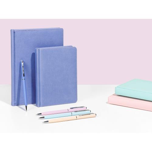 Ручка шариковая автоматическая BrunoVisconti® PALERMO цвет корпуса фиолетовый, soft-touch; - купить подарки с логотипом в Воронеже