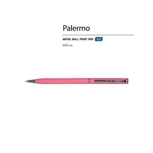 Ручка шариковая автоматическая BrunoVisconti® PALERMO цвет корпуса красный коралловый, soft-touch; - купить необычные подарки в Воронеже