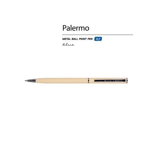 Ручка шариковая автоматическая BrunoVisconti® PALERMO цвет корпуса пудровый, soft-touch; - купить необычные подарки в Воронеже