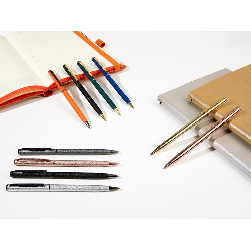 Ручка шариковая автоматическая BrunoVisconti® PALERMO цвет корпуса оранжевый, soft-touch; - купить именные сувениры в Воронеже