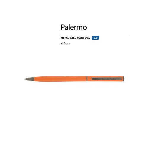 Ручка шариковая автоматическая BrunoVisconti® PALERMO цвет корпуса оранжевый, soft-touch; - купить необычные подарки в Воронеже