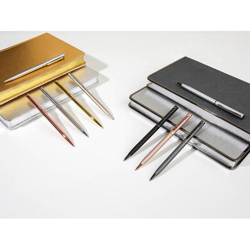 Ручка шариковая автоматическая BrunoVisconti® PALERMO цвет корпуса стальной; - купить необычные сувениры в Воронеже