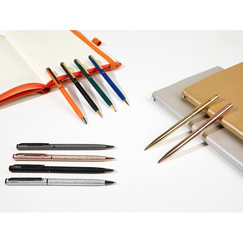 Ручка шариковая автоматическая BrunoVisconti® PALERMO цвет корпуса розовое золото; - купить именные сувениры в Воронеже