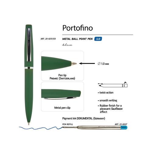 Ручка металлическая шариковая Portofino, софт-тач, 1.0 мм; - купить необычные сувениры в Воронеже