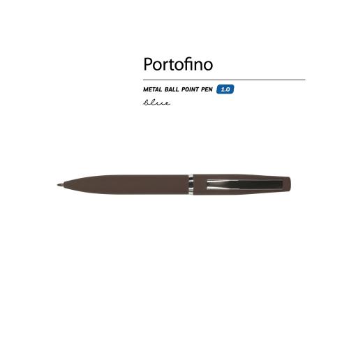 Ручка металлическая шариковая Portofino, софт-тач, 1.0 мм; - купить необычные подарки в Воронеже
