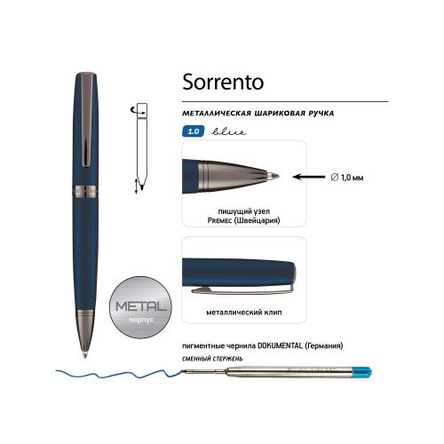 Ручка металлическая шариковая Sorrento; - купить необычные сувениры в Воронеже