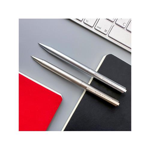 Ручка металлическая шариковая Bergamo; - купить подарки с логотипом в Воронеже