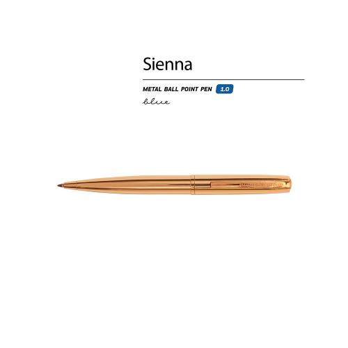 Ручка металлическая шариковая Sienna; - купить необычные подарки в Воронеже