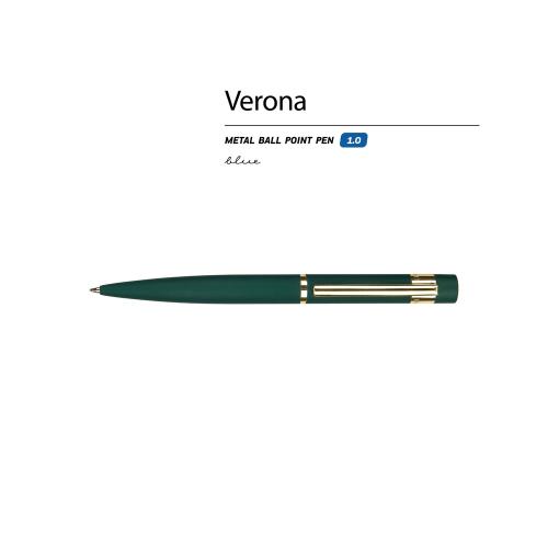 Ручка металлическая шариковая Verona, софт-тач, 1.0 мм; - купить необычные подарки в Воронеже