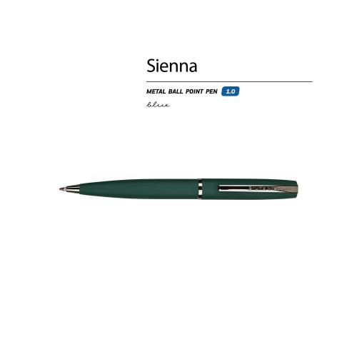 Ручка металлическая шариковая Sienna, софт-тач, 1.0 мм; - купить необычные подарки в Воронеже