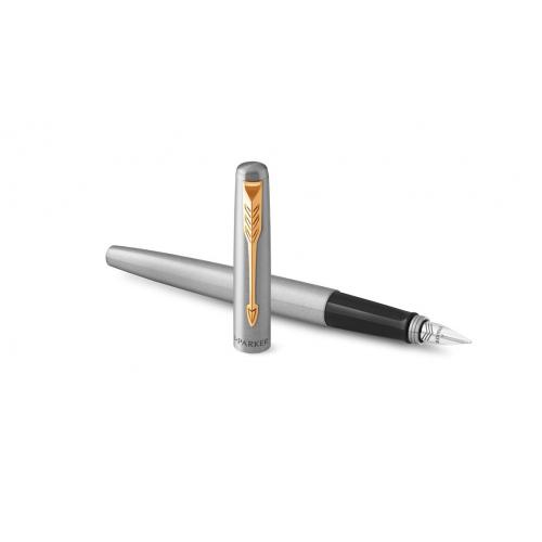 Перьевая ручка Parker Jotter Stainless Steel GT; - купить именные сувениры в Воронеже