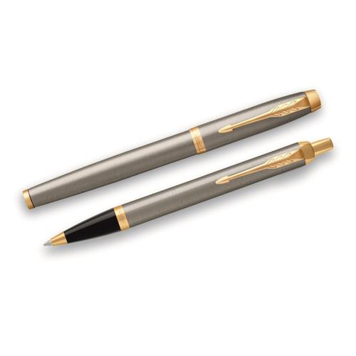 Набор Parker IM Core Brushed Metal GT: ручка шариковая; - купить необычные подарки в Воронеже