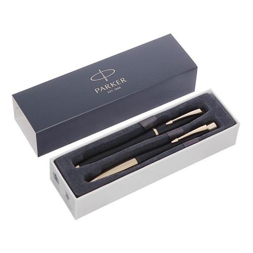 Подарочный набор из 2-х ручек Parker URBAN Muted black GT перьевая и шариковая ручки; - купить необычные подарки в Воронеже