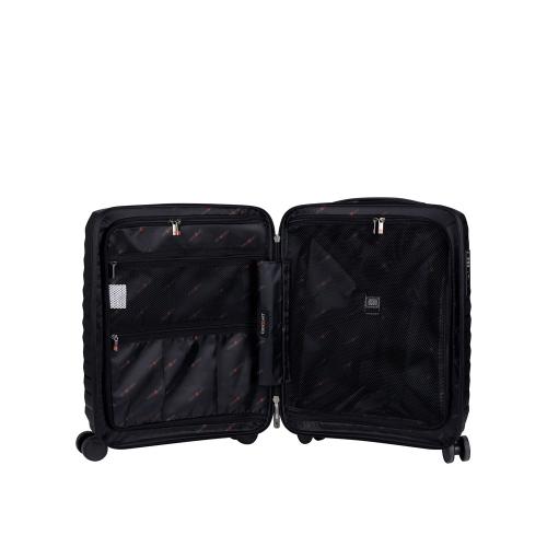 Чемодан Eberhart Dune для ручной клади S полипропилен черный 46D-009-420; - купить подарки с логотипом в Воронеже