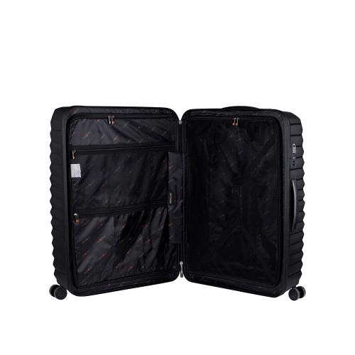 Чемодан Eberhart Dune большой L полипропилен черный 46D-009-428; - купить подарки с логотипом в Воронеже