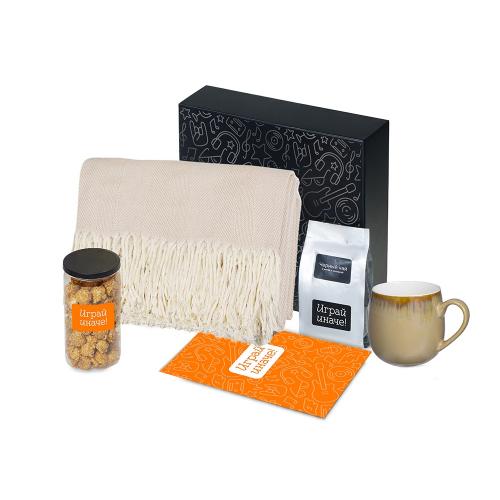 Подарочный набор Re:y. Haven  с пледом, кружкой и чаем