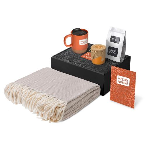 Подарочный набор Re:y. Nest с пледом, кружкой и вареньем