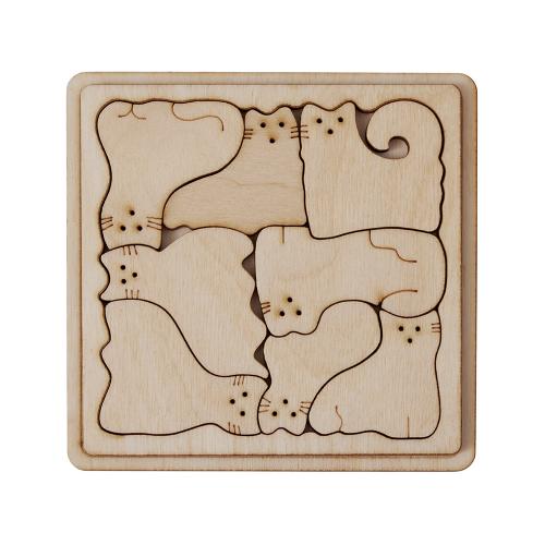 Деревянная головоломка Catgram; - купить именные сувениры в Воронеже