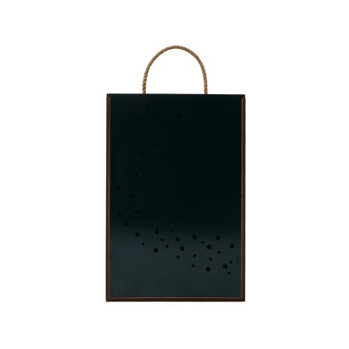 Подарочная коробка из фанеры Constellation 330х220х100 мм, фанера 6 мм, крышка на выдвижных пазах черная ЛХДФ 3 мм; - купить именные сувениры в Воронеже