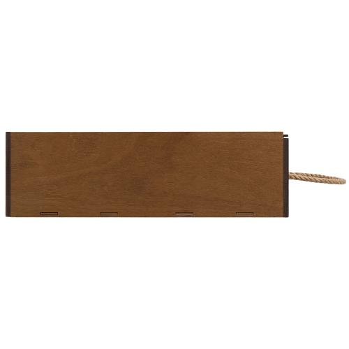 Подарочная коробка из фанеры Constellation 330х220х100 мм, фанера 6 мм, крышка на выдвижных пазах черная ЛХДФ 3 мм; - купить подарки с логотипом в Воронеже