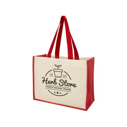 Сумка-тоут Varai для покупок из холщового хлопка и джута ; - купить именные сувениры в Воронеже