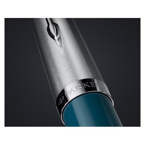 Шариковая ручка Parker 51 CORE TEAL BLUE CT, стержень: M, цвет чернил: black; - купить необычные сувениры в Воронеже