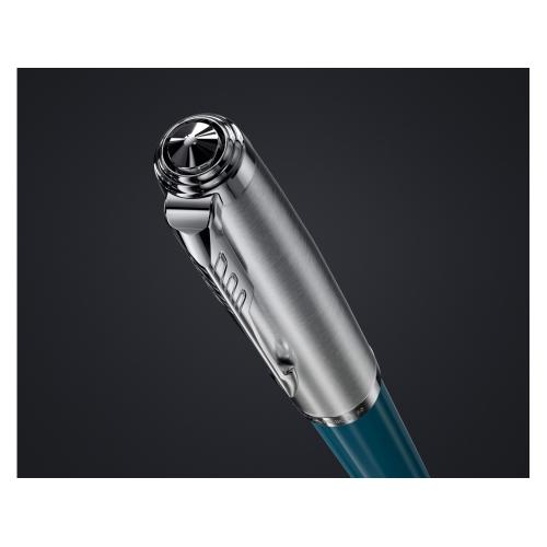 Шариковая ручка Parker 51 CORE TEAL BLUE CT, стержень: M, цвет чернил: black; - купить подарки с логотипом в Воронеже