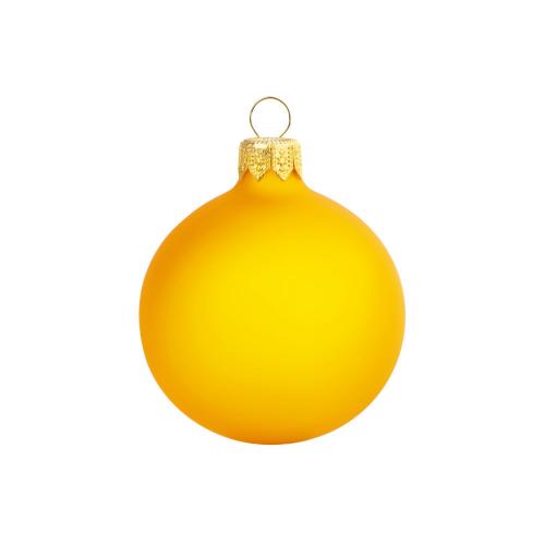 Стеклянный шар желтый матовый, заготовка шара 6 см; - купить бизнесс-сувениры в Воронеже