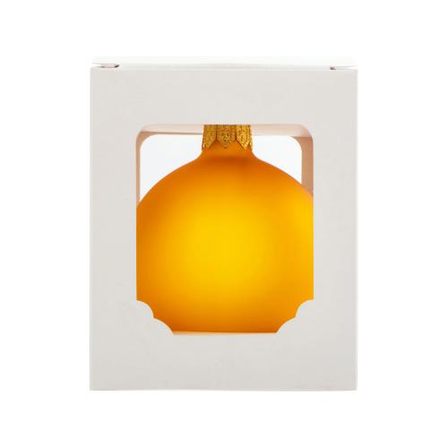 Стеклянный шар желтый матовый, заготовка шара 6 см; - купить необычные сувениры в Воронеже