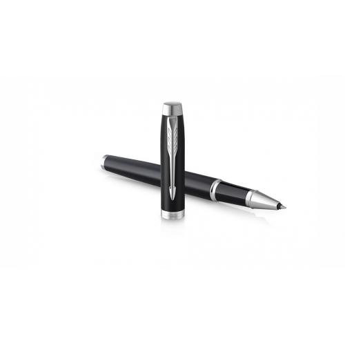 Ручка-роллер Parker IM Mat Black CT,стержень: F, цвет чернил: black; - купить именные сувениры в Воронеже