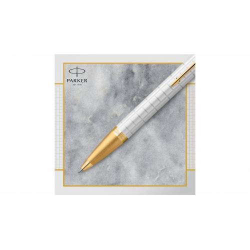 Шариковая ручка Parker IM Premium K318  Pearl GT, стержень: M, цвет чернил: blue; - купить подарки с логотипом в Воронеже