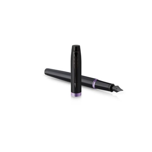 Перьевая ручка Parker IM Vibrant Rings Flame Amethyst Purple, стержень:F, цвет чернил: blue; - купить необычные сувениры в Воронеже