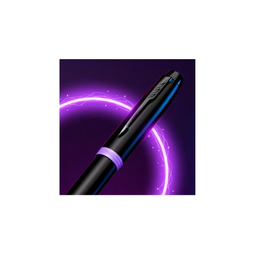 Шариковая ручка Parker IM Vibrant Rings Flame Amethyst Purple, стержень: M blue; - купить подарки с логотипом в Воронеже
