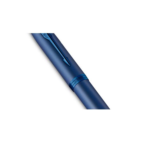 Ручка роллер Parker IM Monochrome Blue, стержень:F, цвет чернил: black; - купить подарки с логотипом в Воронеже