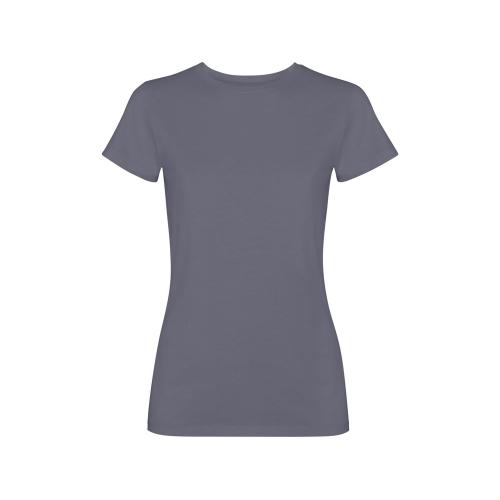 Футболка Fiyi женская, серо-голубой выстиранный