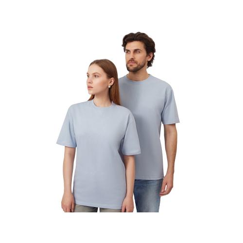 Футболка из френч терри Warsaw унисекс 220гр, небесно-голубой