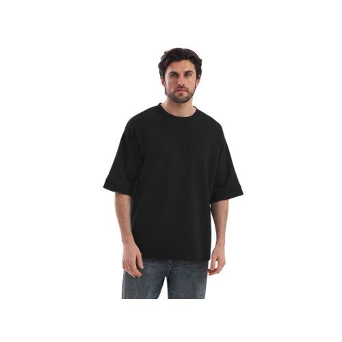 Футболка Kyoto из джерси 180 г/м2 с пич отделкой, унисекс, черный