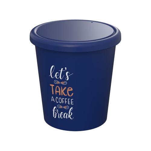 Americano® Piccolo кружка объемом 100 мл с крышкой - Cиний; - купить подарки с логотипом в Воронеже